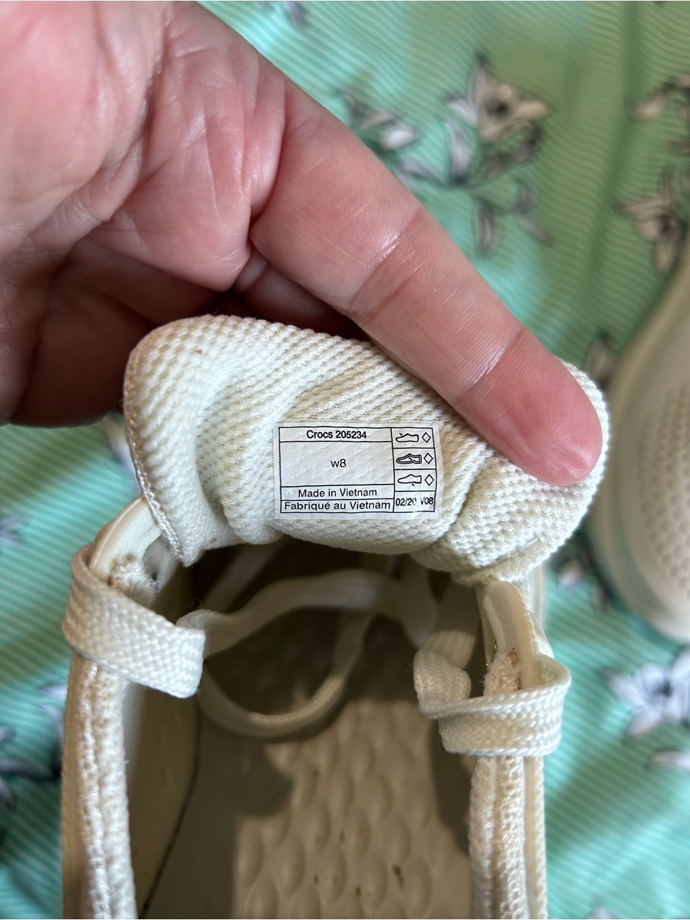 CROCS Women's LiteRide Lace-Up Sneakers in Light Neutral - Picture 3 of 4